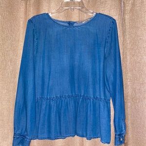Long Sleeve denim blouse